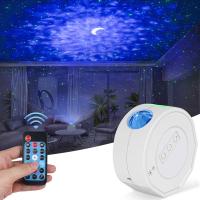 Bring Starry Şarjlı Bluetooth Led Işıklı Müzik Çalar Su Dalgası Gökyüzü Lazerli Projektör