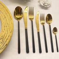 Brondoff Bahama Gold 36 Parça Çatal Kaşık Bıçak Takımı Siyah