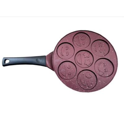 Brondoff Smile Emoji Pankek Tavası Bordo
