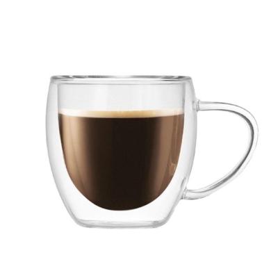Çift Camlı Katmanlı Çift Cidarlı Kupa Fincan 300 ml