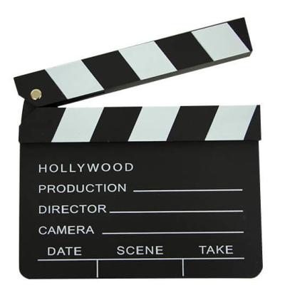 Dekoratif Klaket Ahşap Sinema Klaketi Küçük Boy