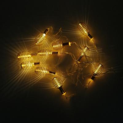 Dekoratif Yuvarlak Metal Yay Led Işık