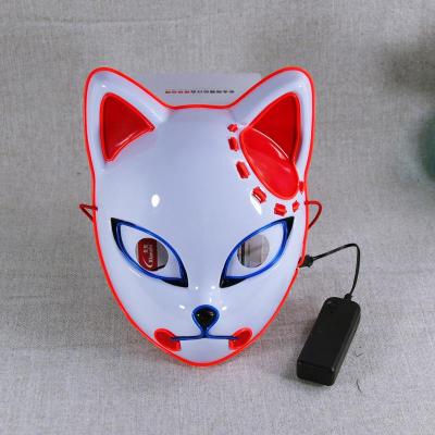 Demon Slayer Naruto Işıklı Maske Tanjiro Tavşan LED Tam Yüz