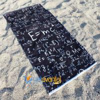 E=mc2 Tasarım Plaj Havlusu Dijital Baskılı 75x150