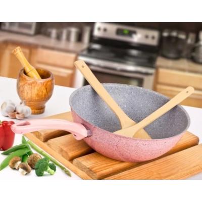 Ece Granit Pembe 24 CM Wok Tavası