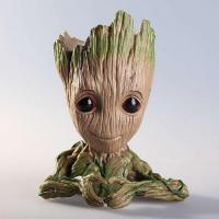 Galaksinin Koruyucuları Baby Groot Figür Kalpli Saksı Kalemlik PLA 14 Cm