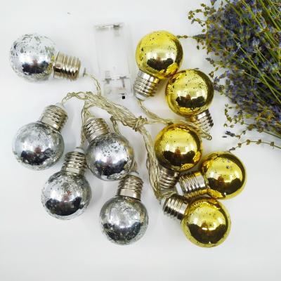 Gold Silver Ampul 10 lu Dekoratif Led Lamba