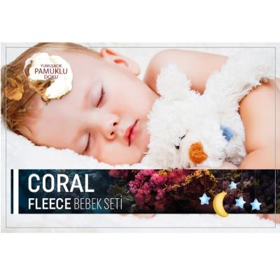 HSN Home Coral Fleece Bebek Seti