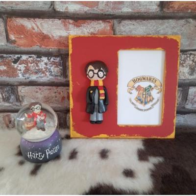 Harry Potter Kar Küresi Ve Ahşap Çerçeve Set