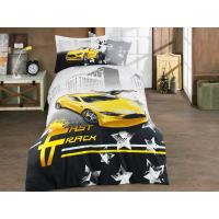 Hobby Fast Truck Sarı Arabalı Tek Kişilik Nevresim Takımı
