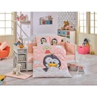 Hobby Ranforce Bebek Nevresim Takımı Penguin Somon