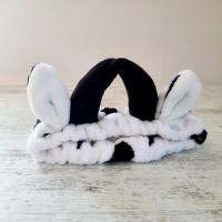 İnek Figürlü Peluş Bandana Saç Bandı