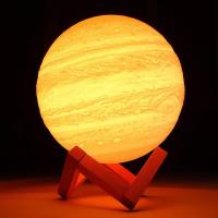 3D Jüpiter Lamba Standlı Gece Lambası 15 Cm
