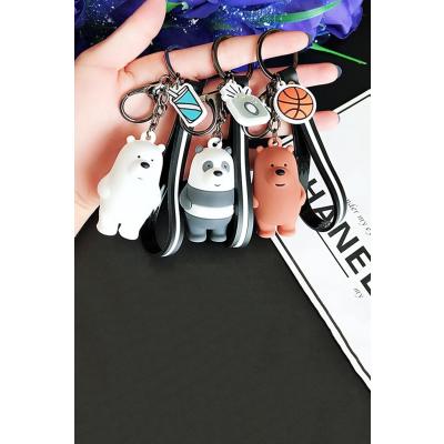 Kafadar Ayılar Anahtarlık 3D Boz Ayı Panda Kutup Ayısı Seti