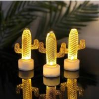 Kaktüs Mini Pilli Led Lamba 2 Adet