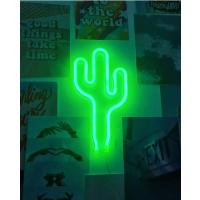 Kaktüs Neon Duvar Lambası