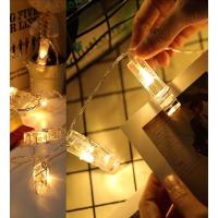 Kişiye Özel Fotoğraf Baskılı 10 Mandallı LED Işıklı Fotoğraf Askısı