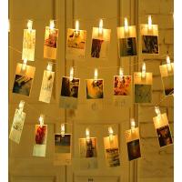 Kişiye Özel Fotoğraf Baskılı 20 Mandallı LED Işıklı Fotoğraf Askısı