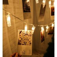 Kişiye Özel Fotoğraf Baskılı 20 Mandallı LED Işıklı Fotoğraf Askısı
