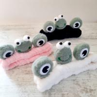 Kurbağa Figürlü Peluş Bandana Saç Bandı
