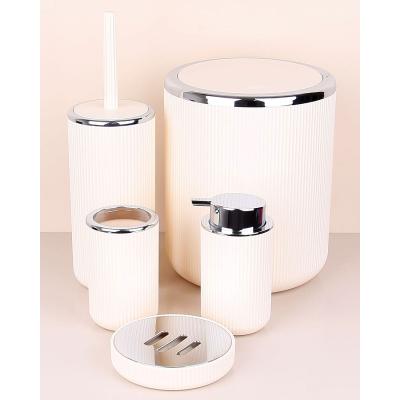 Lisbone Silver Krem Beşli Banyo Seti