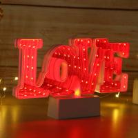 Love Aşk Tünel 3D Işık Gece Lambası