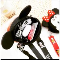Mickey Mouse Minnie Mouse Tasarım Silikon Omuz Askılı Çanta