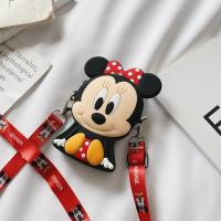 Minnie Mouse Oturan Tasarım Silikon Omuz Askılı Çanta