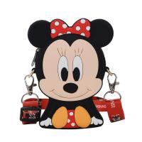 Minnie Mouse Oturan Tasarım Silikon Omuz Askılı Çanta