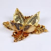 Nar Şeklinde Biblo Esmaül Hüsna Dini Hediyelik Altın Gold Sarı