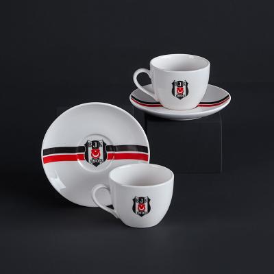 Neva Beşiktaş Çizgili 2'li Çay Fincan Takımı