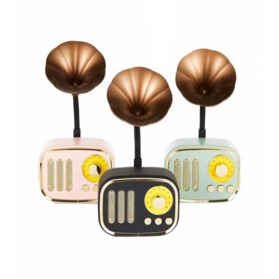 Nostaljik Mini Radyo Gramofon Bluetooth/Radyo/USB/SD Speaker