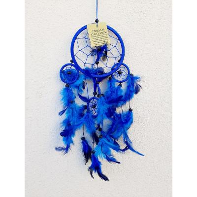 Otantik Rüya Düş Kapanı Mavi Dream Catcher