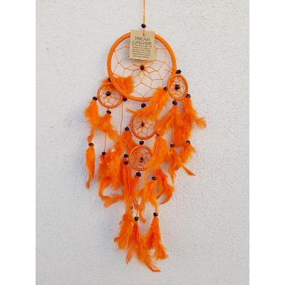 Otantik Rüya Düş Kapanı Turuncu Dream Catcher