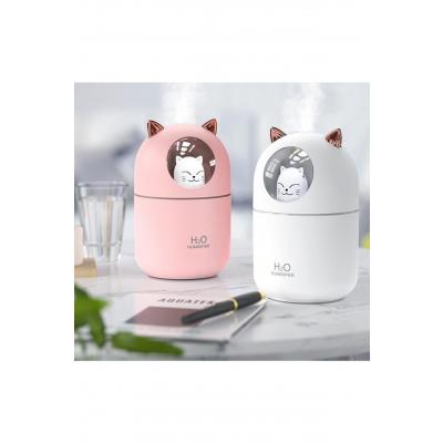 Oto Ve Ev Kedi Karakterli Rgb Ledli Hava Nemlendirici Buhar Makinası