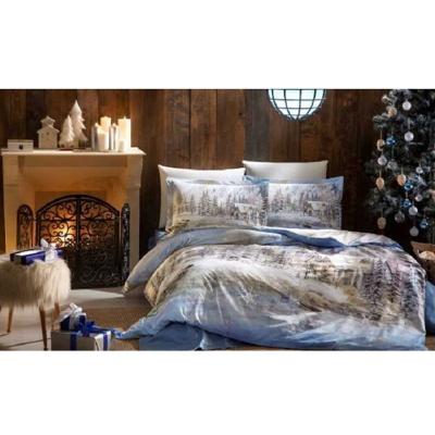 Özdilek (yılbaşı Özel) Snow City Çift Kişilik Nevresim Takımı Yeşil