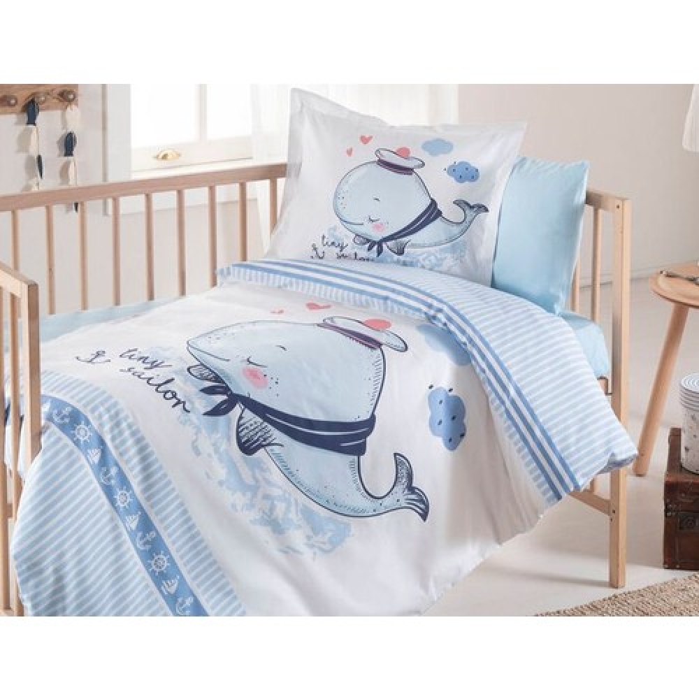 Özdilek Bebek Nevresim Takımı Tiny Sailor Mavi Fiyatı