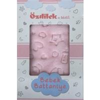 Özdilek Embos Bebek Battaniyesi Pembe 