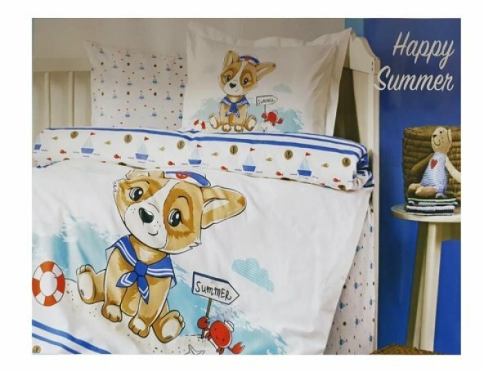 Ozdilek Happy Summer Mavi Bebek Nevresim Takimi 92 37 Tl Kdv