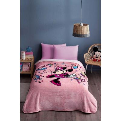 Özdilek Minnie Mouse Lisanslı Tek Kişilik Çocuk Battaniye (155x215)