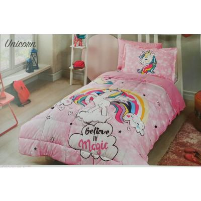 Özdilek Pembe Unicorn Tek Kişilik Uyku Seti