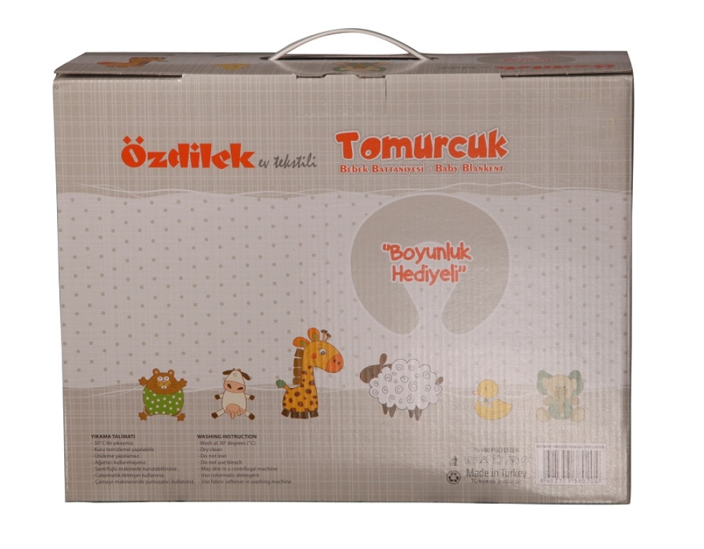 Özdilek Tomurcuk Bebek Battaniyesi Boyun Yastığı Hediyeli