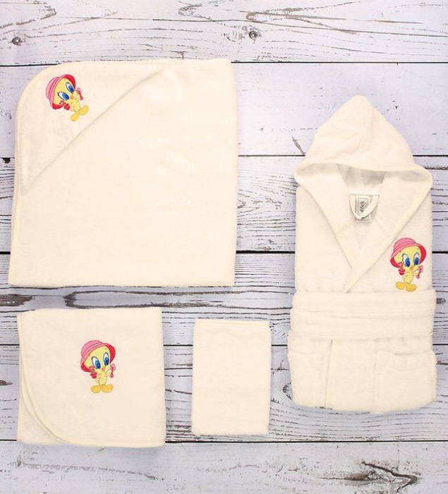 Ozdilek Tweety Yenidogan Bambu Bebek Seti Krem 134 75 Tl Kdv