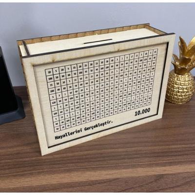 Parabox 10.000tl Kumbara Para Biriktirme Kutusu