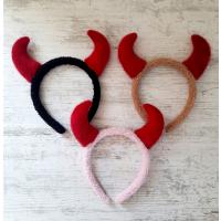 Peluş Şeytan Tacı Boynuzlu Taç