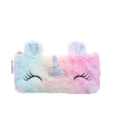 Peluş Unicorn Tasarım Kalem Kutusu Kalemlik