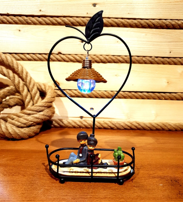 Romantik Isikli Biblo Sevgili Masa Lambasi 38 14 Tl Kdv
