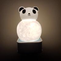 Sese Duyarlı Silikon Panda Renk Değiştiren LED Işık Gece Lambası
