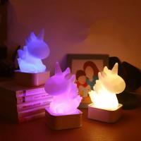 Sese Duyarlı Silikon Unicorn Renk Değiştiren LED Işık Gece Lambası
