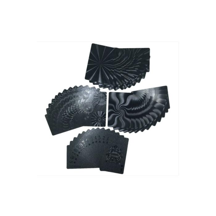 pvc siyah poker iskambil kagidi ozel